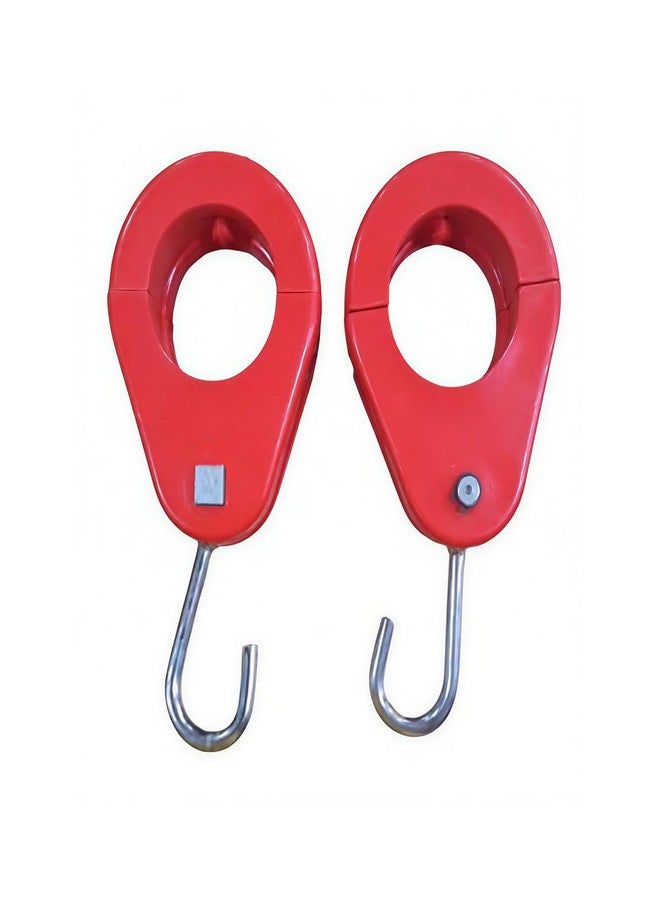 Toy Park Rotating Carabiner for Swings, Hook for Swings with Cuff (Red) - Image 1